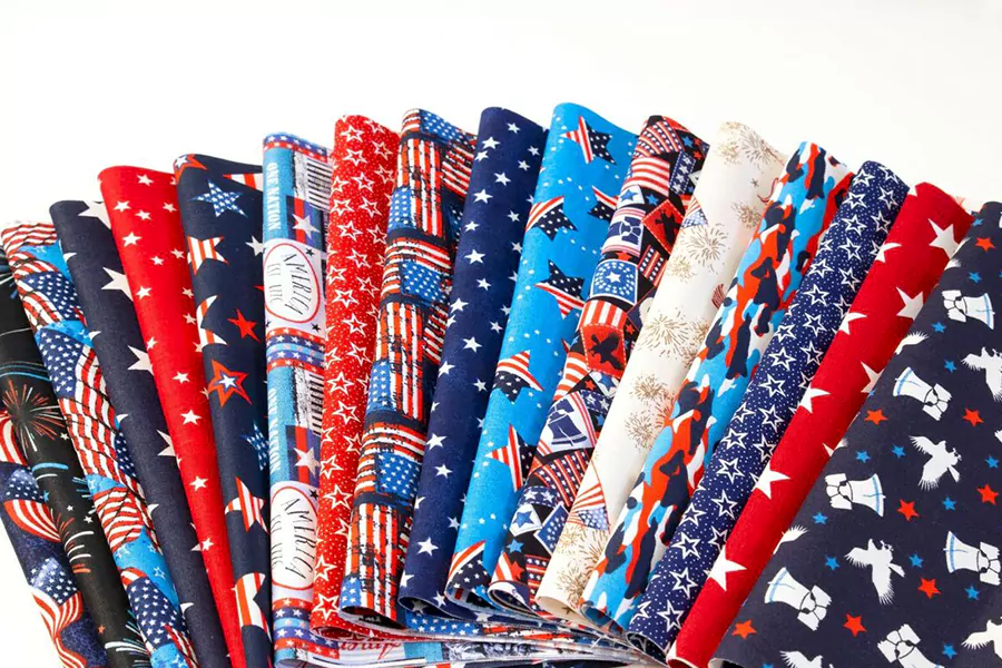 patriotic jelly roll fabric