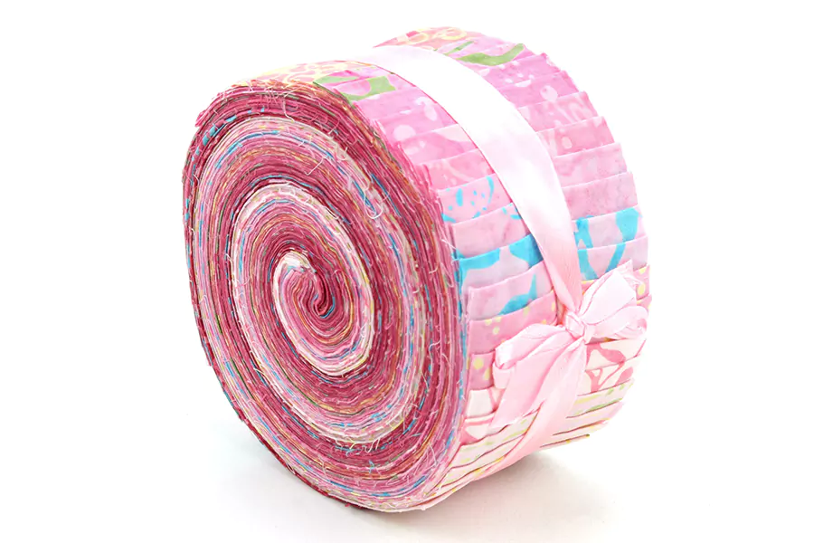 pink jelly roll fabric