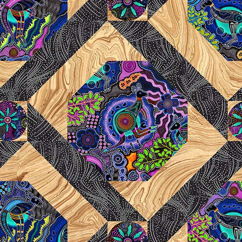quilt patterns for aboriginal fabrics