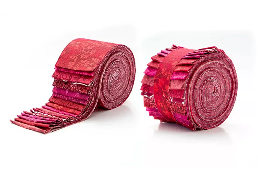 red jelly roll fabric