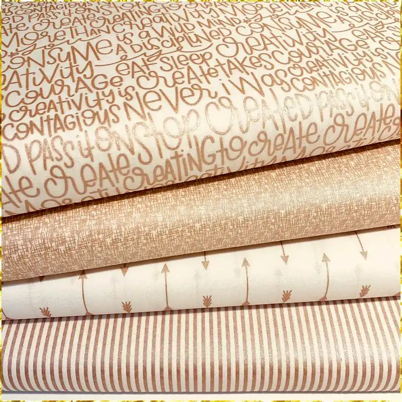 rose gold quilt fabric