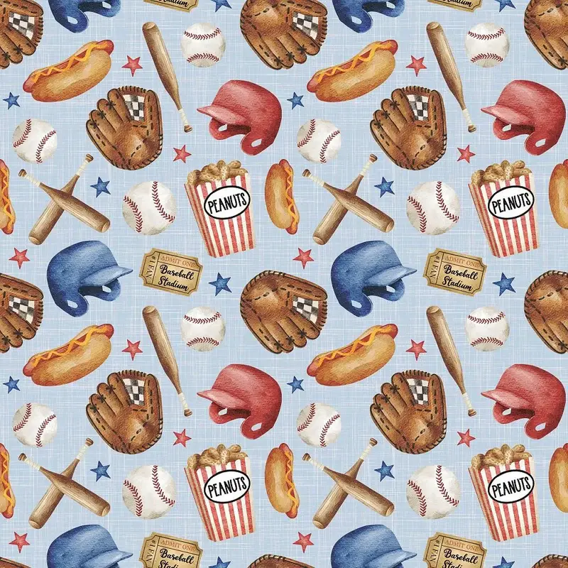 vintage baseball fabric