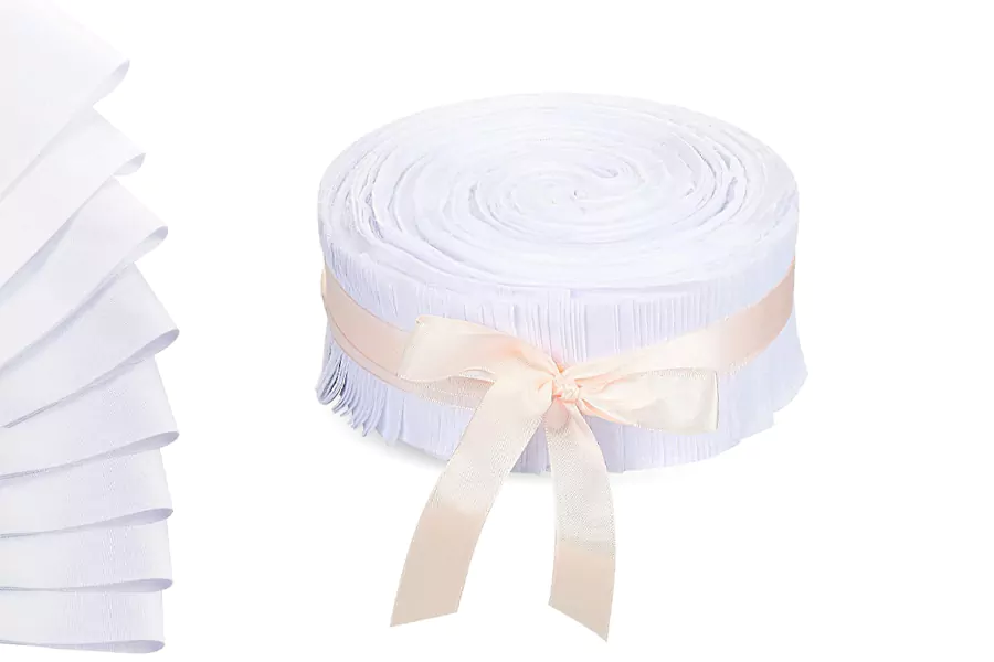 white jelly roll fabric