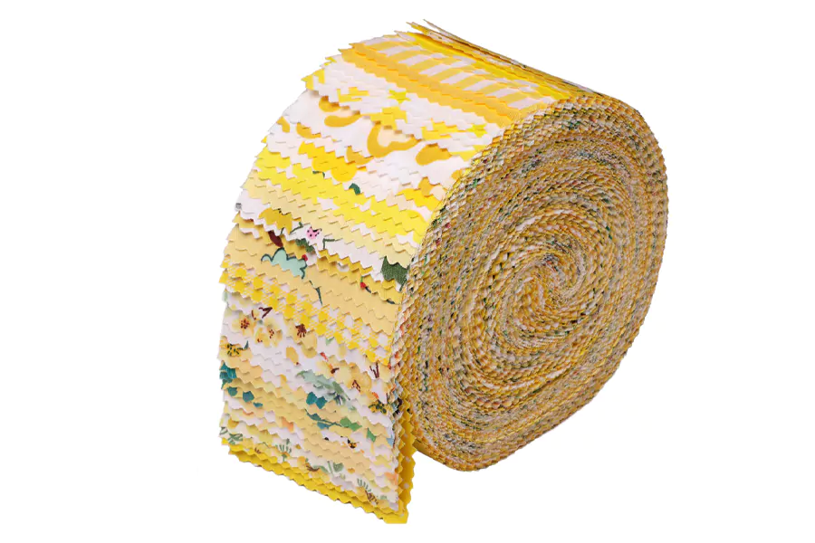 yellow jelly roll fabric