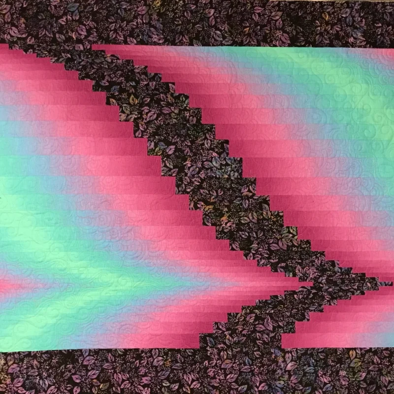 3 fabric bargello quilt pattern