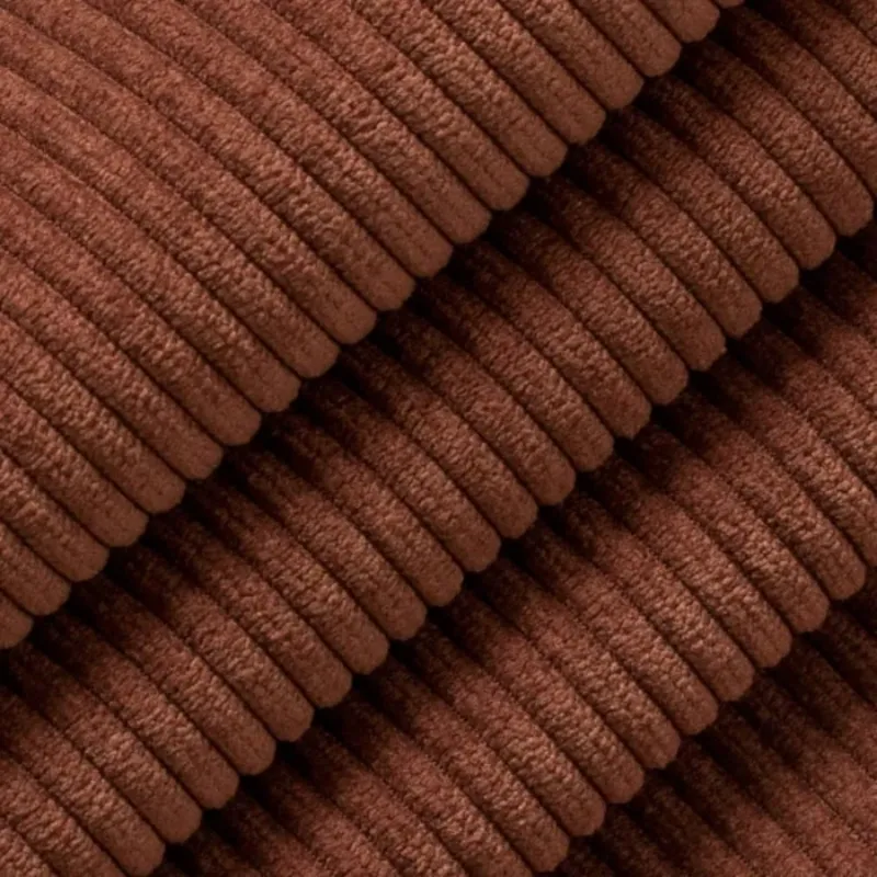 Coarse ridges brown corduroy fabric