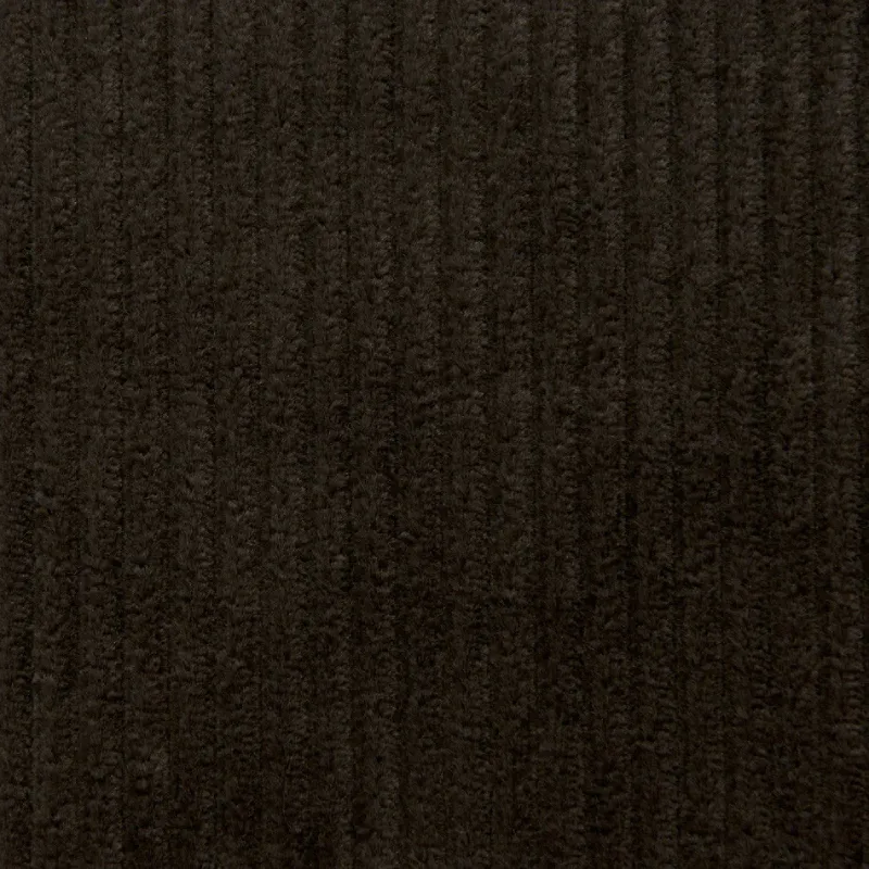 Dark brown corduroy fabric