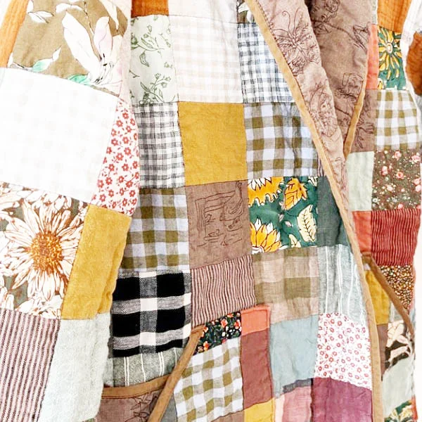 Hand Quilted Coat Fabric