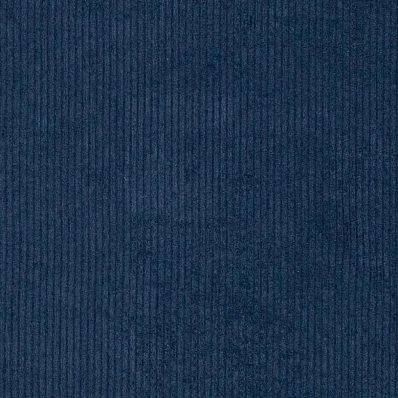 Matte Finish blue corduroy fabric