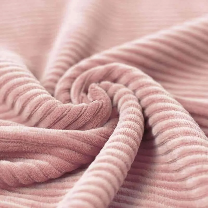 Matte pink corduroy fabric