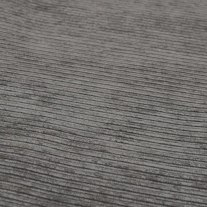 Narrow Stripes gray corduroy fabric
