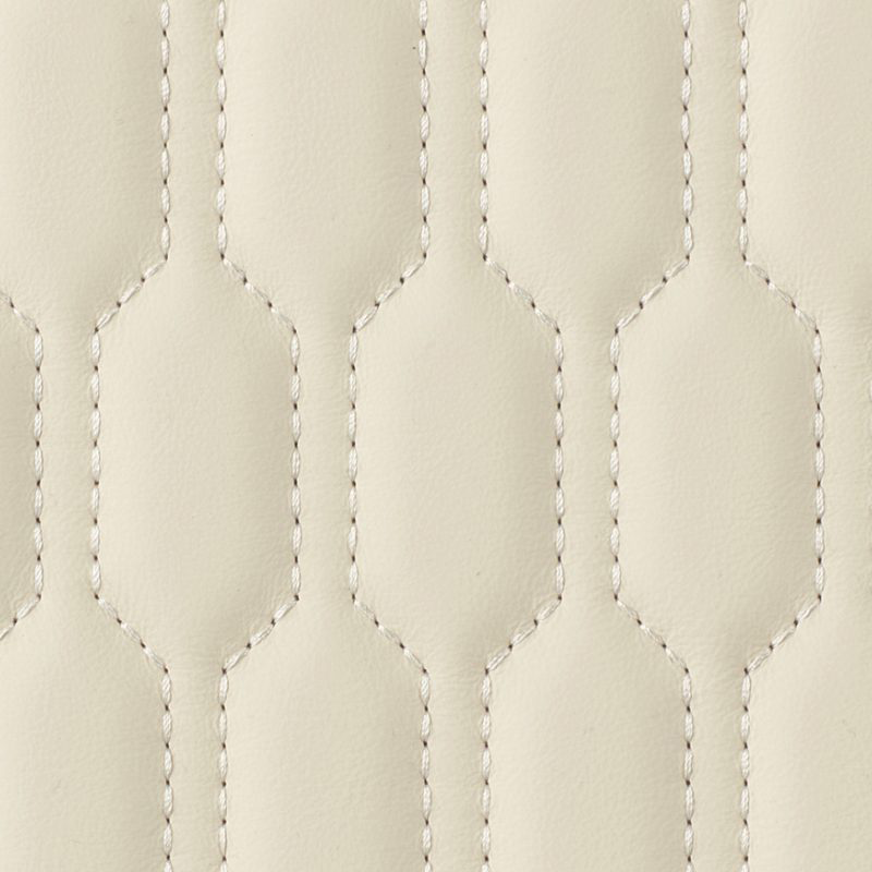Oblong Hive Quilted Leather Fabric