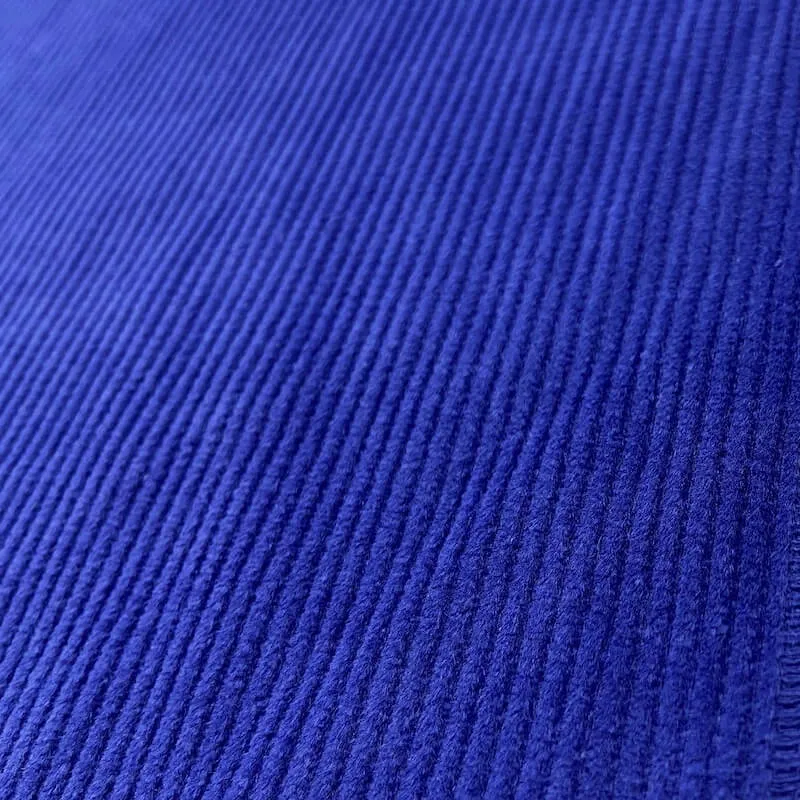 Plain Weave blue corduroy fabric