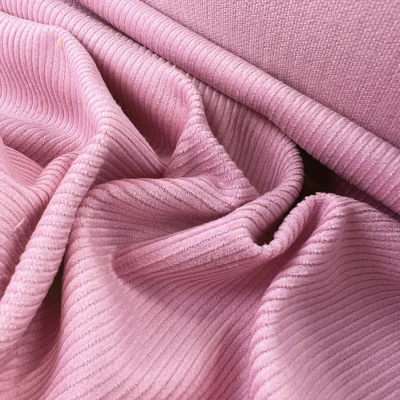 Romantic Style pink corduroy fabric