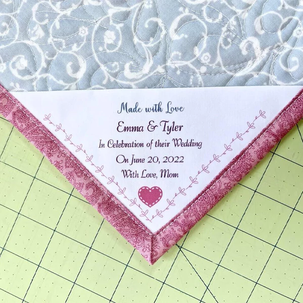 Triangular Fabric Quilt Labels