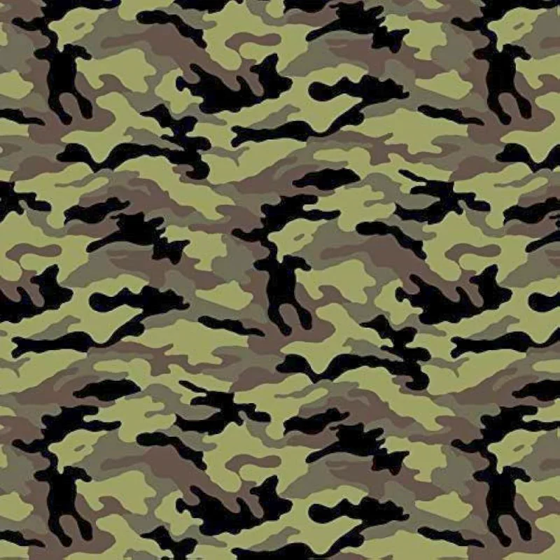 camo cotton quilting fabric
