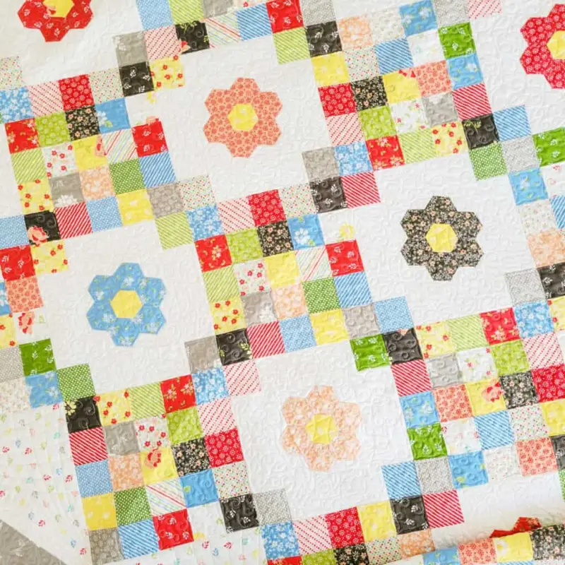 garden quilt 5 fabric quilt patterns free