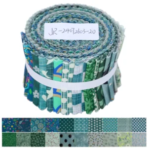 20 PCS Printed Green Jelly Roll