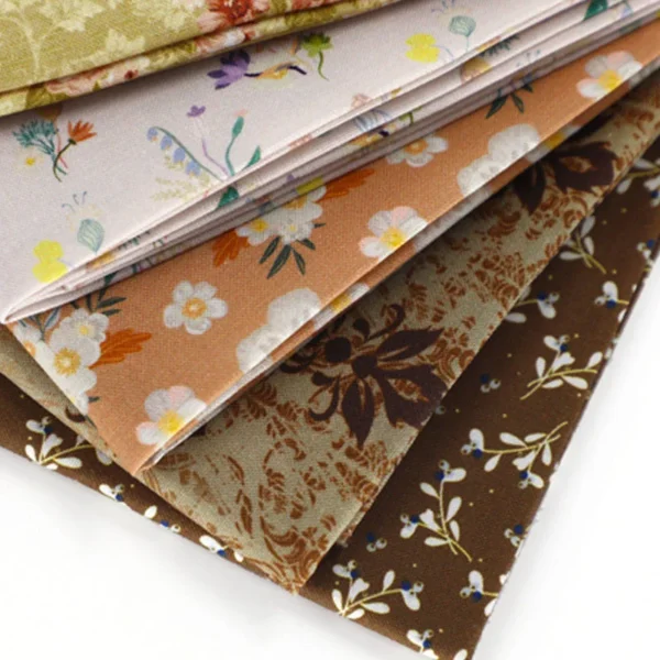 5 Pieces Cotton Prints Fat Quarter