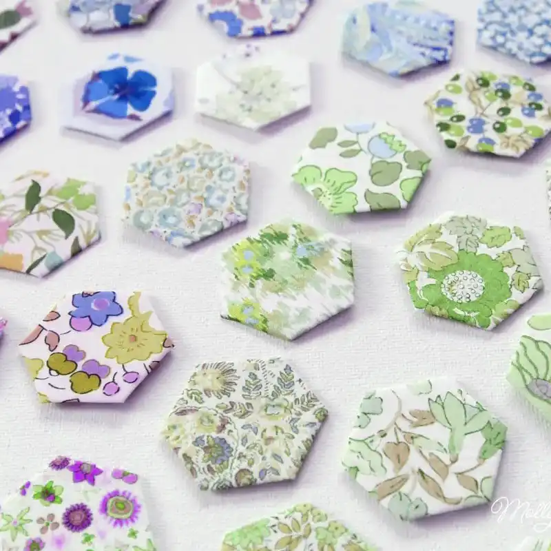 Cotton Pre Cut Fabric Hexagons for Patchwork