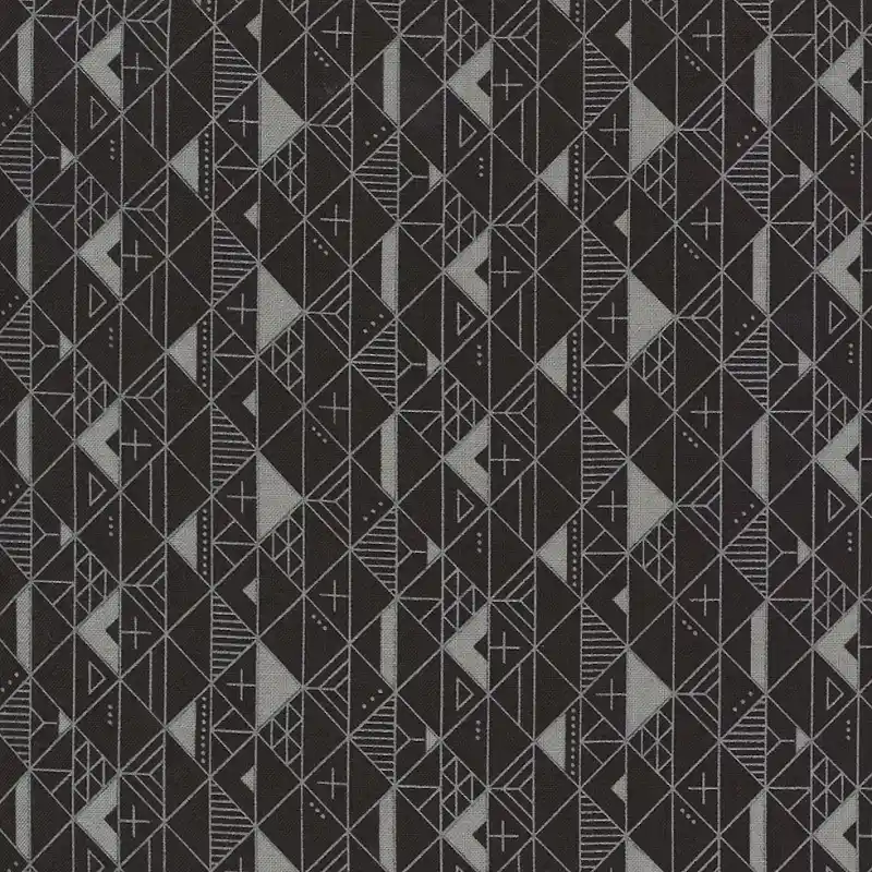 Geometric Gray Layer Cake Fabric