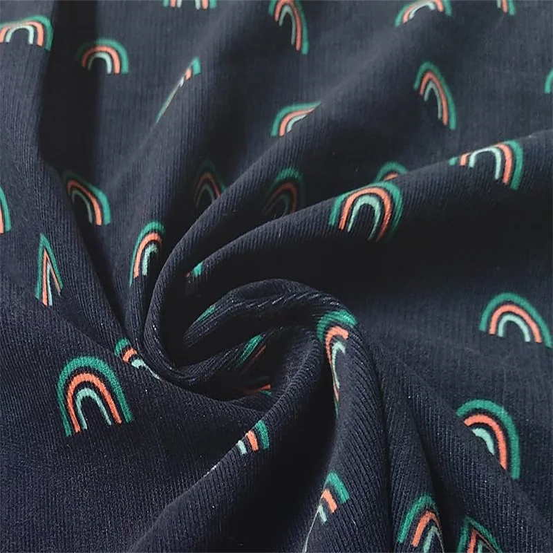 Light Rainbow corduroy fabric