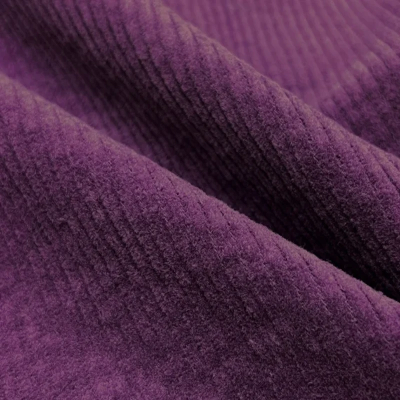 Lightweight Plum corduroy fabric