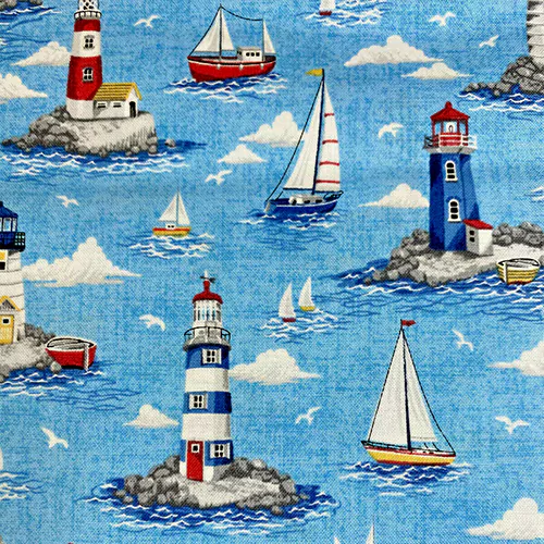 Nautical Print Quilting Fabric