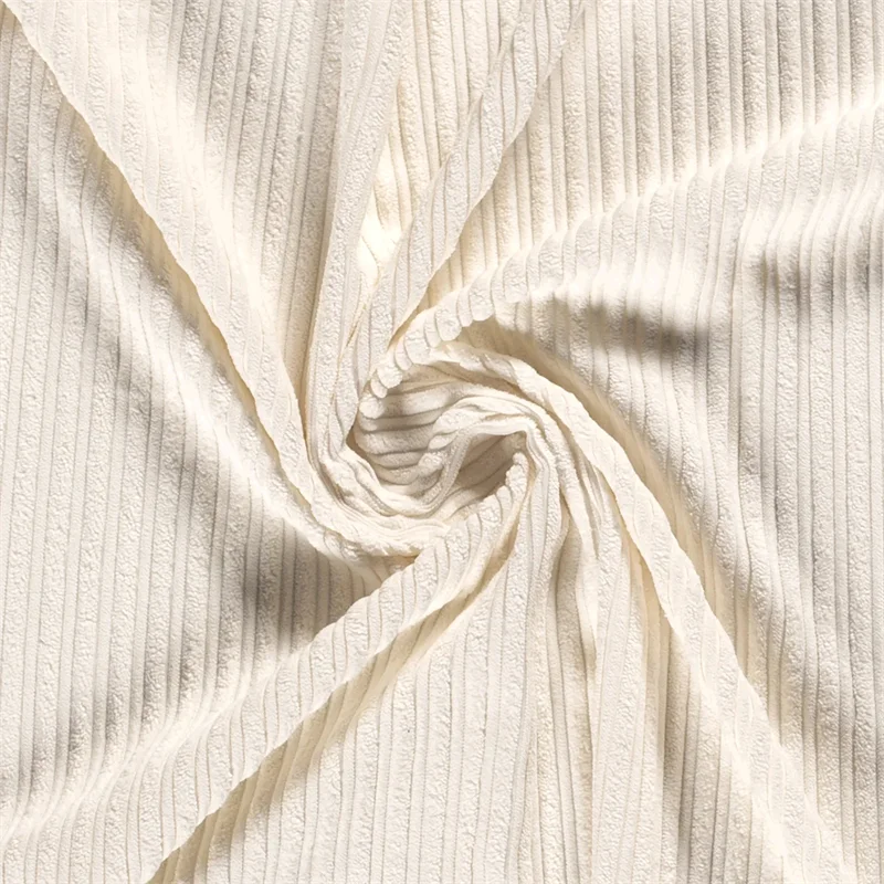 Off white corduroy fabric