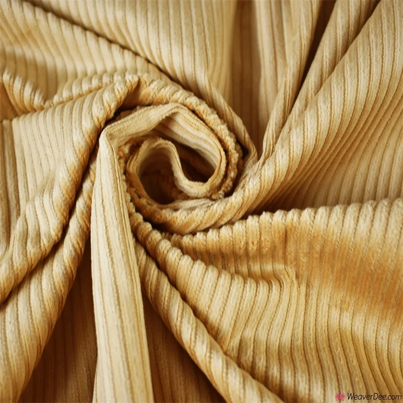 Shiny Gold corduroy fabric