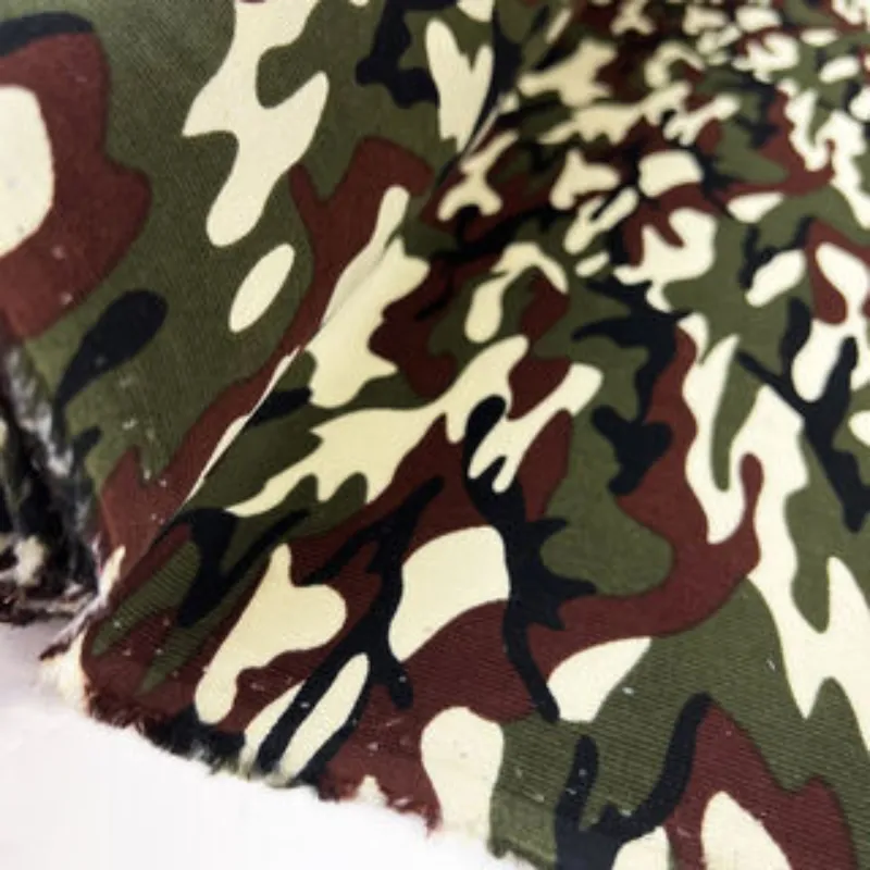 Thick Thickness camo corduroy fabric