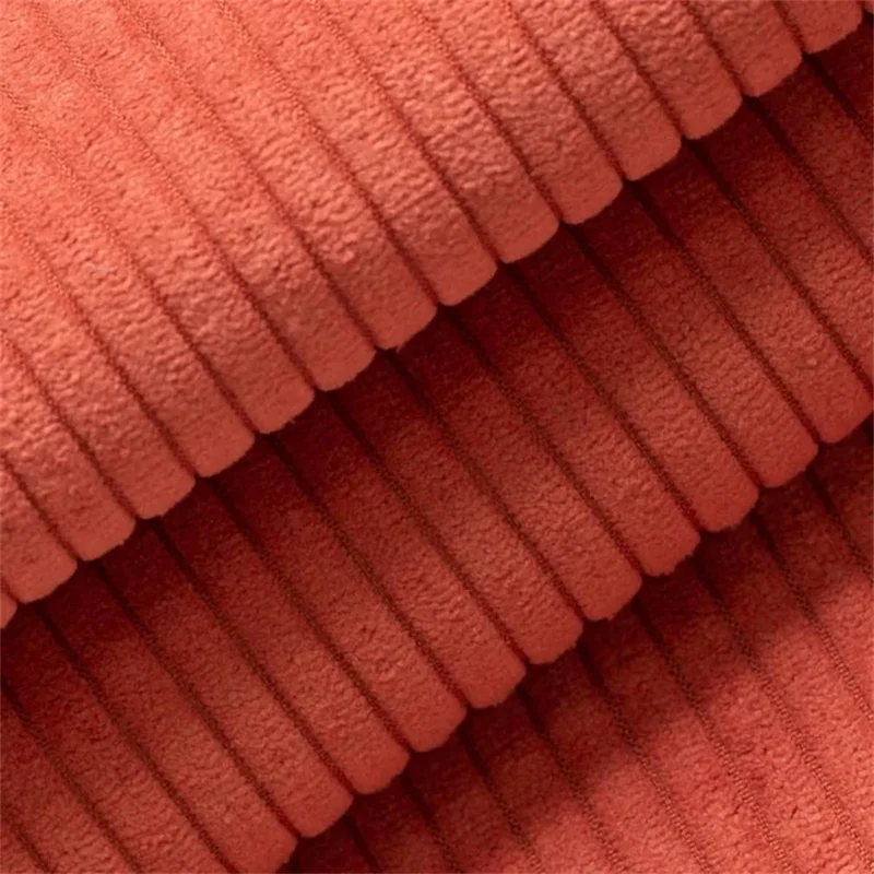 Thick Thickness rust corduroy fabric