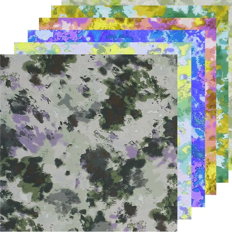 Tie Dye Patchwork Fabric