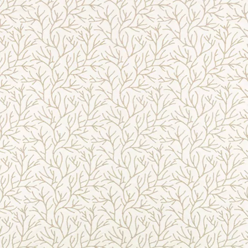 Twig White calico fabric