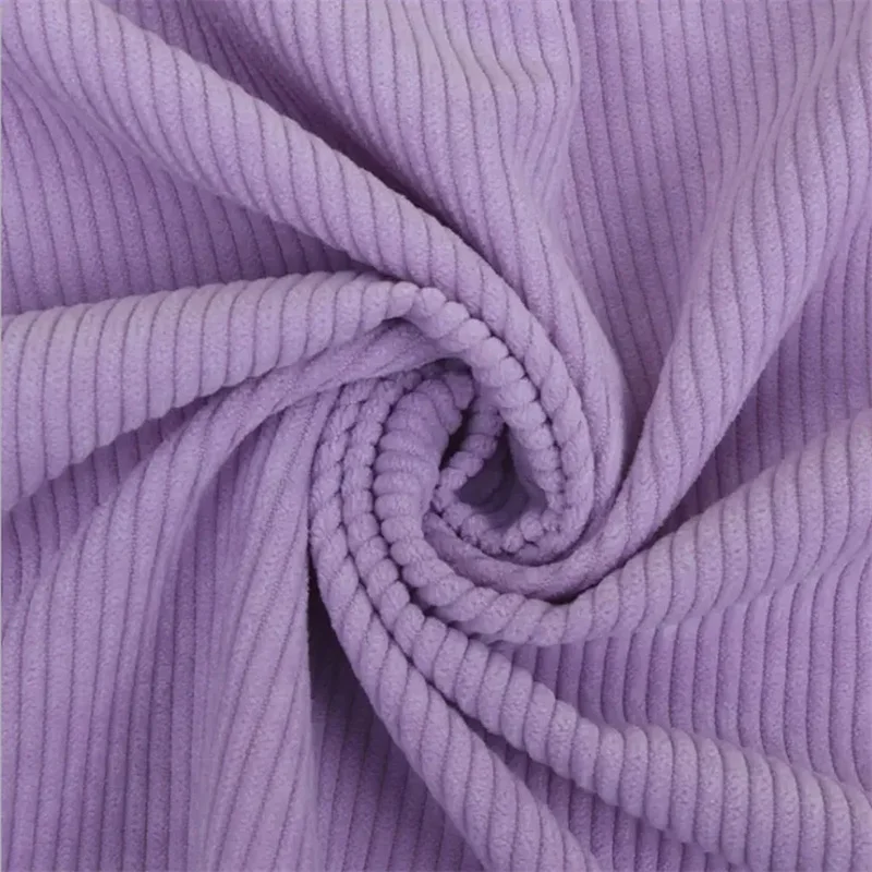 Wide Wale Lavender corduroy fabric