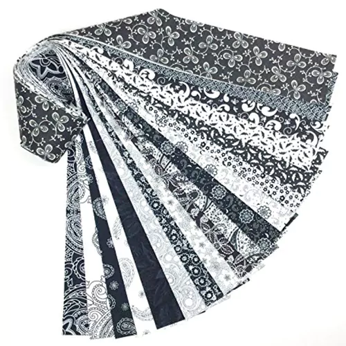 black and white jelly roll quilt fabric