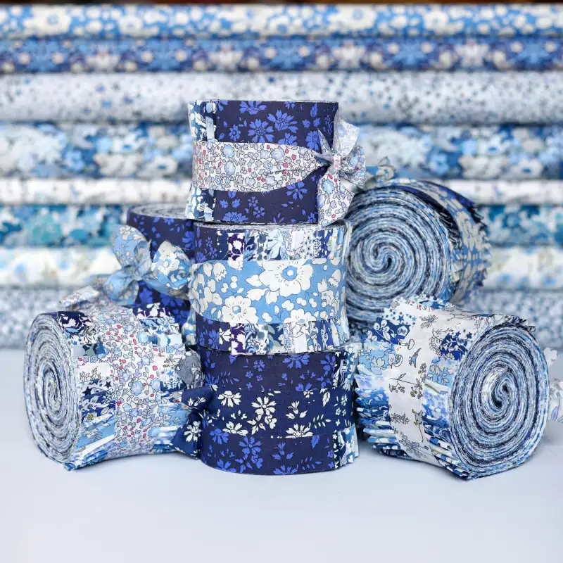 blue jelly roll quilt fabric