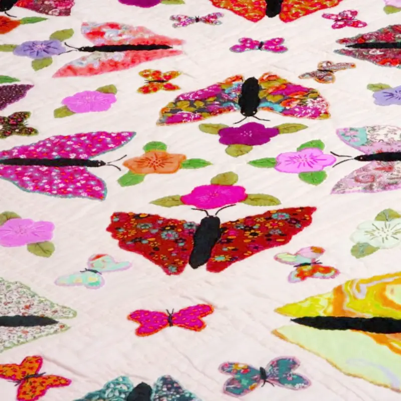 butterfly patchwork fabric
