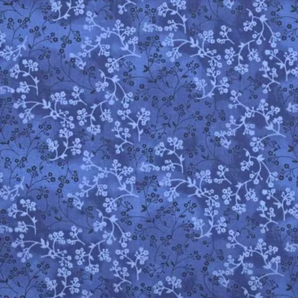 calico blue fabric