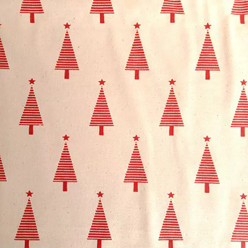 christmas trees calico fabric