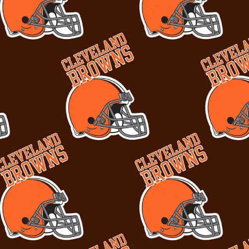 cleveland browns quilt fabric