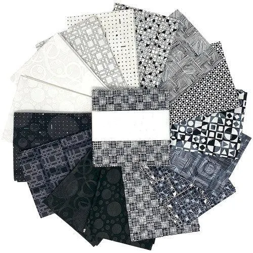cotton black layer cake fabric