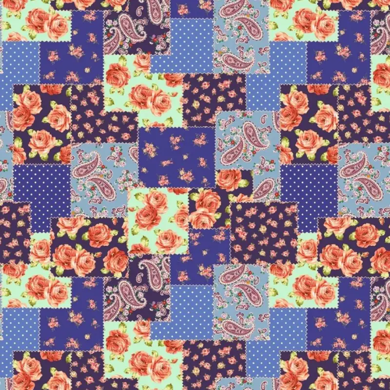 paisley patchwork fabric