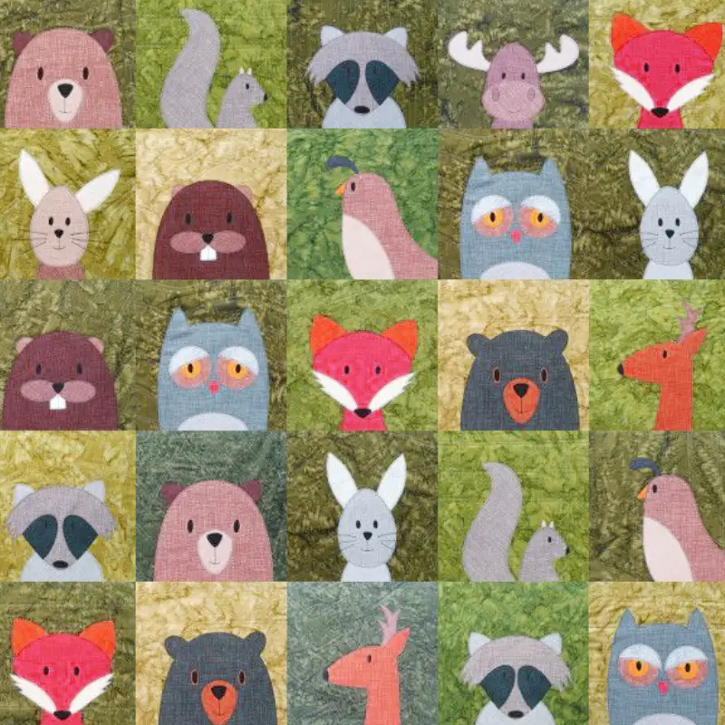 patchwork animal patterns free