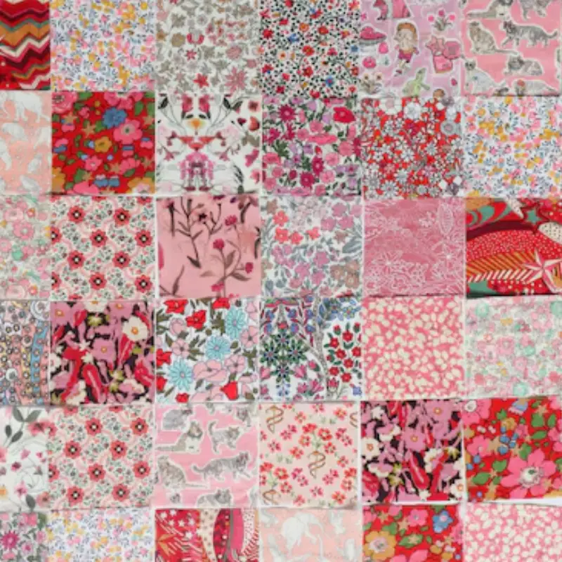 patchwork fabric squares