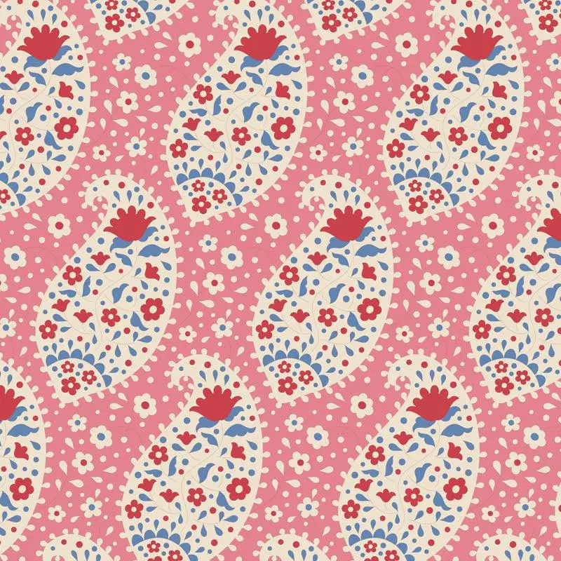 pink and blue 10 inch layer cake fabric