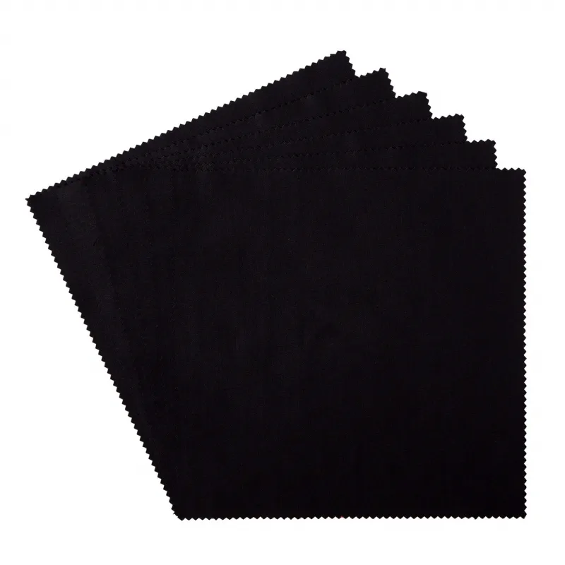 solid black layer cake fabric