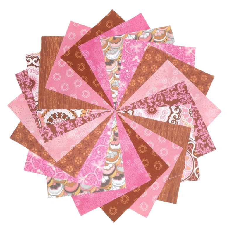 Brown And Pink Charm Packs Fabric