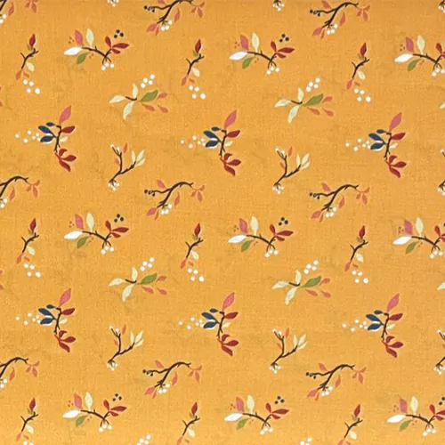 Light Orange Cotton Calico Fabric