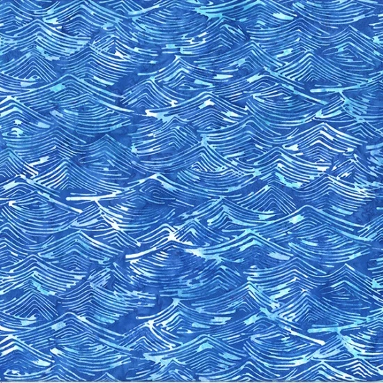 Ocean Waves Batik Fabric Charm Packs